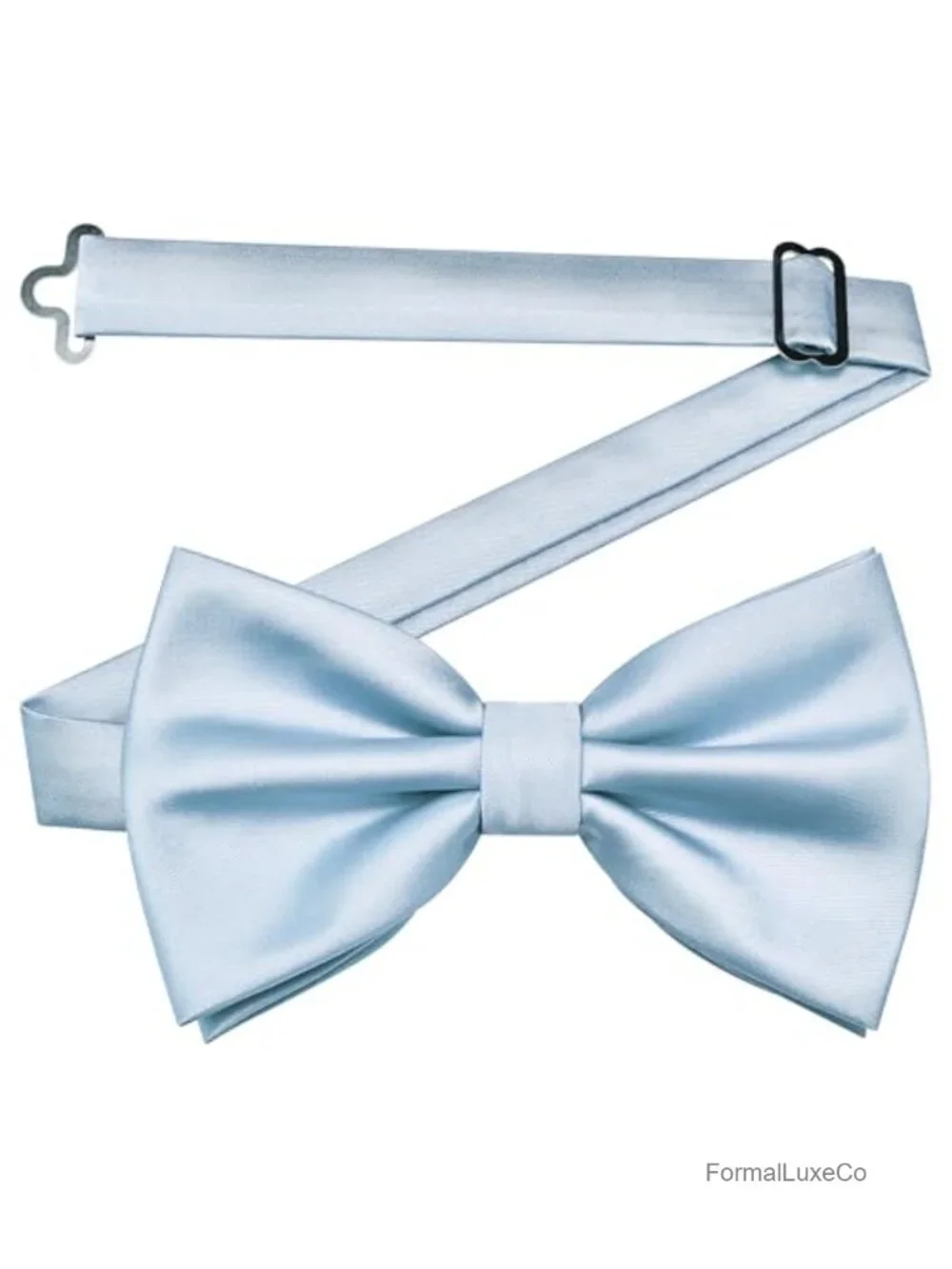 Pre-tied Bow Tie Pocket Square Cufflink Set Gift Box Adjustable Silk Blend
